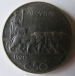 Obverse of 50 Centesimi 1920 - plain edge