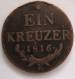 Obverse of 1 Kreuzer 1816 E