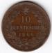 10 Centesimi 1866 M 10 Centesimi 1866 M