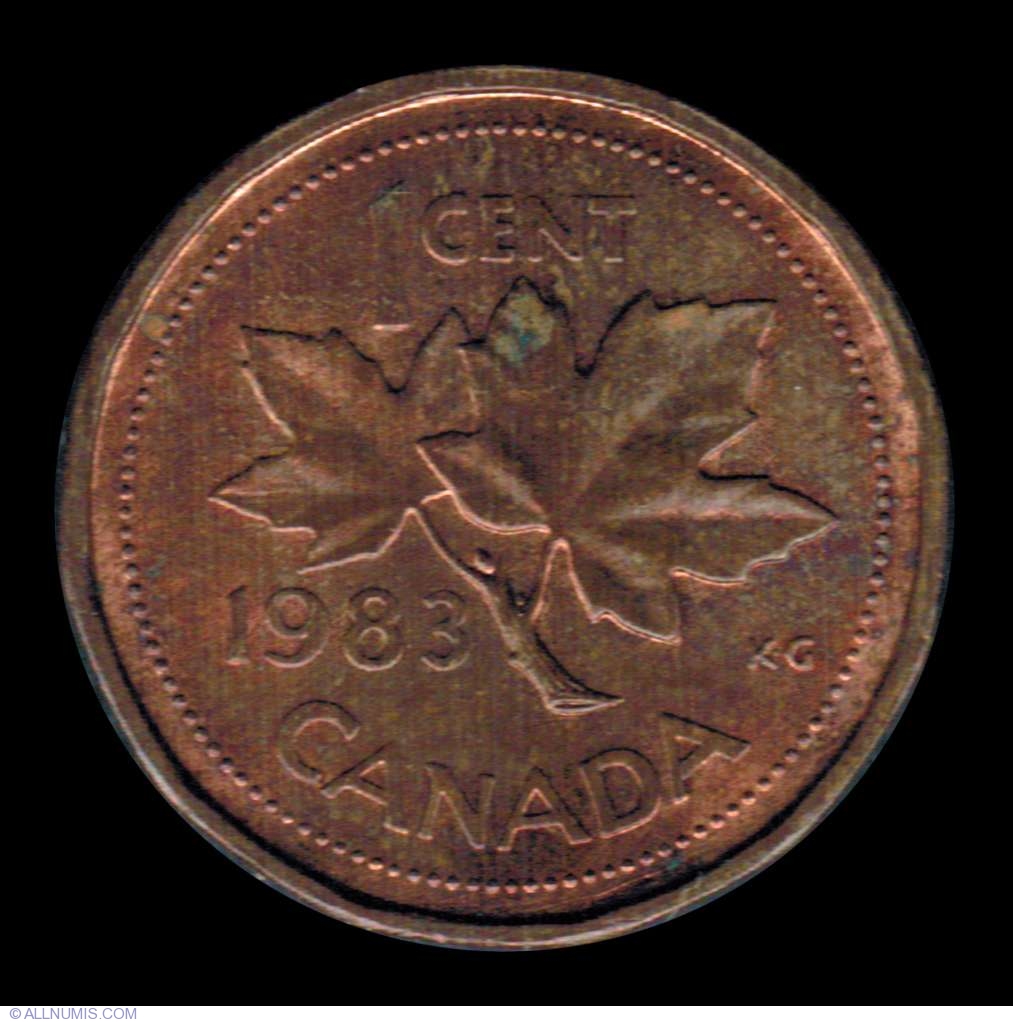 Coin Of 1 Cent 1983 From Canada ID 7631
