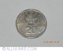 20 Escudos 1988 20 Escudos 1988