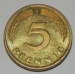 Aversul lui 5 Pfennig 1994 F