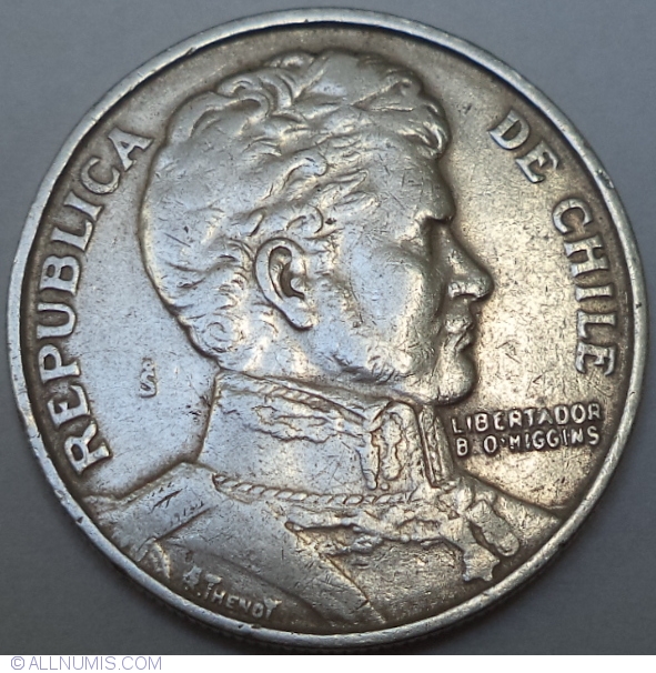 1 Peso 1977 Republic 1971 1980 Chile Coin 39297