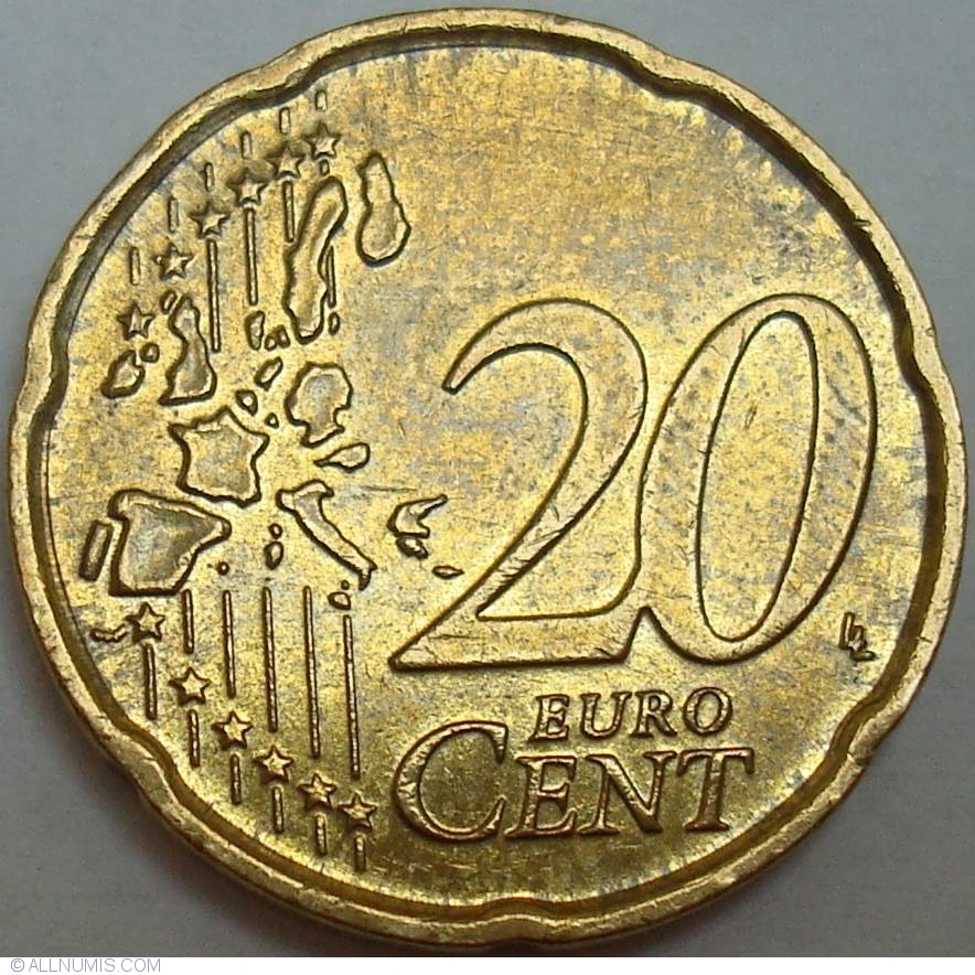 20 Euro Cent 2004 Euro 2002 present Italy Coin 29757