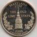 Reversul lui State Quarter Maryland 2000 S