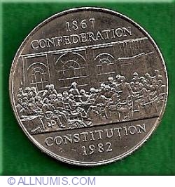 1 Canadian Dollar 1982 - 115 years of the Canadian Confederation 1 Canadian Dollar 1982 - 115 years of the Canadian Confederation