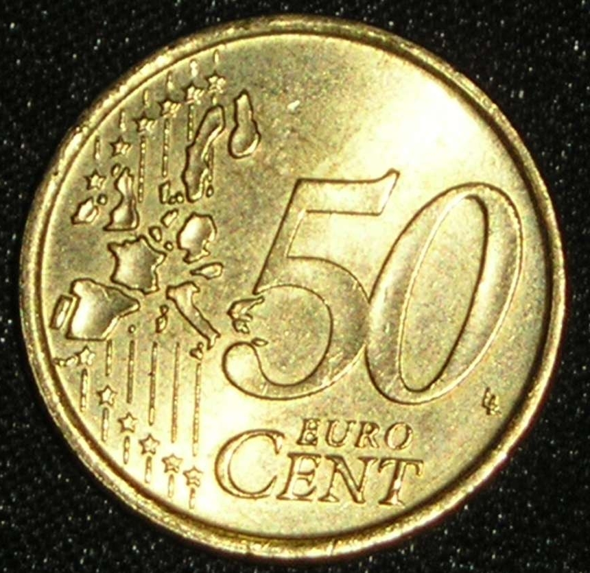 50 Euro Cent 2002 Euro 2002 Present Italy Coin 2168