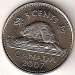 Reverse of 5 Canadian Cents 2007