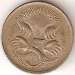 Reverse of 5 Australian Cents 1971