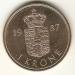 Obverse of 1 Krone 1987