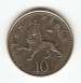 Obverse of 10 Pence 2000