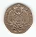 Obverse of 20 Pence 1989