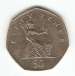 Obverse of 50 Pence 2002