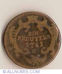 1 Kreutzer 1761 K 1 Kreutzer 1761 K