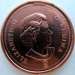 Reverse of 1 Canadian Cent 2009