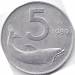 Obverse of 5 Lire 1989
