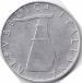 Reverse of 5 Lire 1989