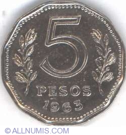 5 Pesos 1963 5 Pesos 1963