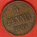 5 Pennia 1889