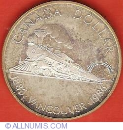 1 Canadian Dollar 1986 - Vancouver