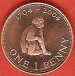 1 Penny 2004 - 300 de ani de la capturarea Gibraltarului de catre englezi