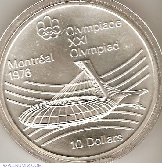 10 Dollars 1976 Montreal Olympics Olympic Stadium Commemorative Olympic Games Canada