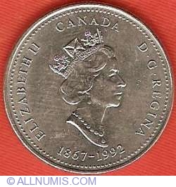 25 Cents 1992 Saskatchewan 25 Cents 1992 Saskatchewan