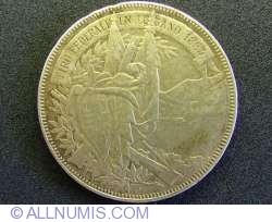 5 Francs 1883 - Shooting thaler for Lugano shooting event