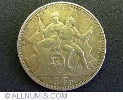5 Francs 1883 - Shooting thaler for Lugano shooting event