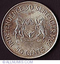 50 Cents 1966 B - Independence Commemorative 50 Cents 1966 B - Independence Commemorative