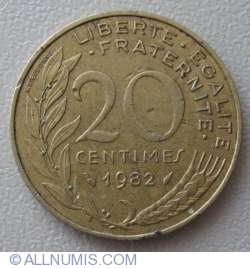 Image #1 of 20 Centimes 1982