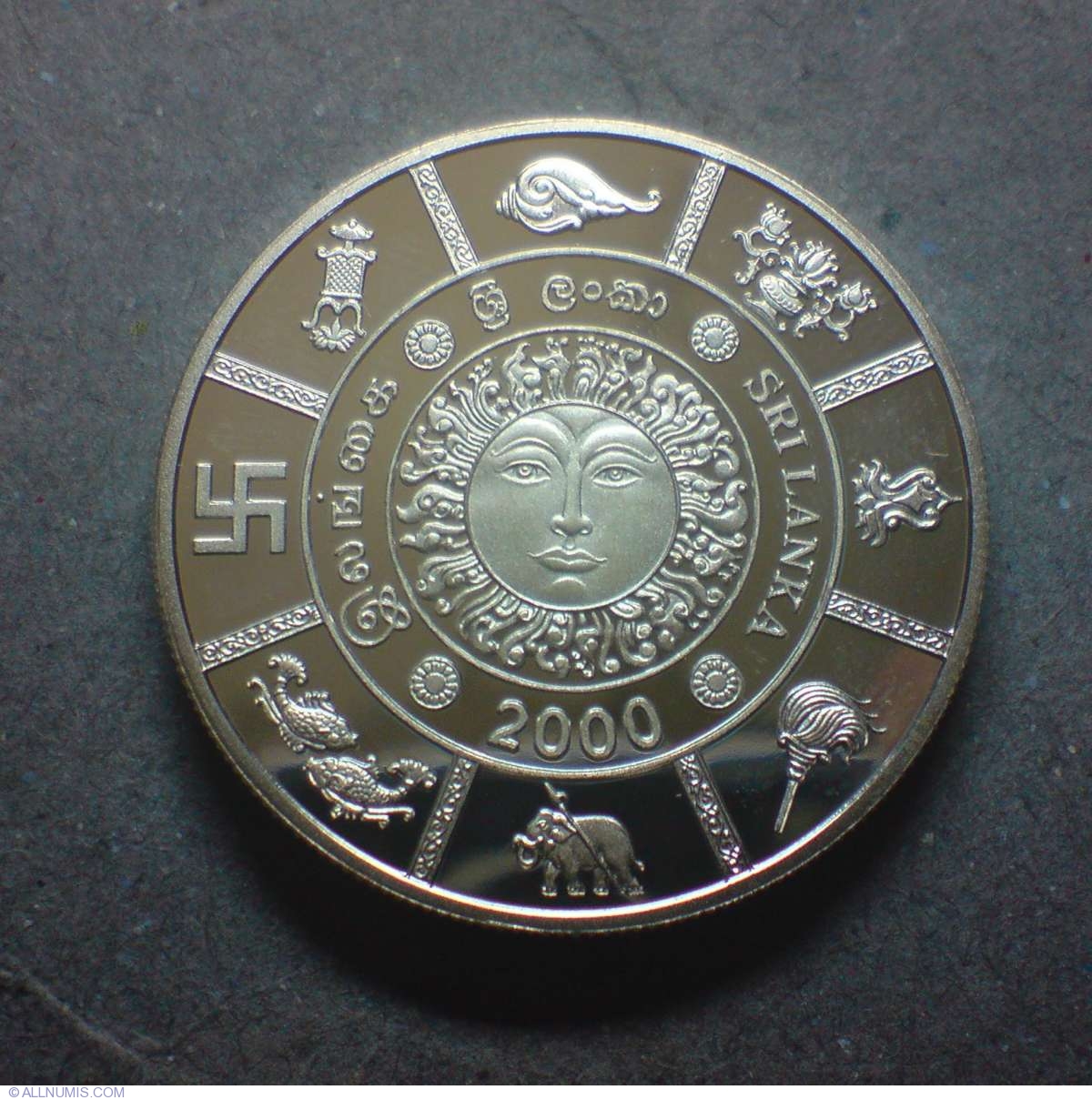 thumbnail image 2 of Sri Lanka 1000 Rupees 2009 Commemorative Banknote - P-122a, AAU Uncirculated 2 of 4