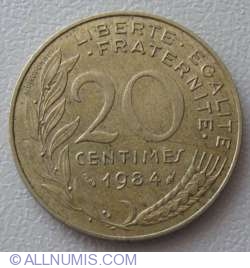 Image #1 of 20 Centimes 1984