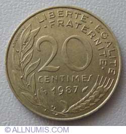 Image #1 of 20 Centimes 1987