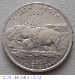 State Quarter 2006 P - North Dakota 