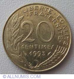 Image #1 of 20 Centimes 1993