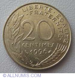 Image #1 of 20 Centimes 1996
