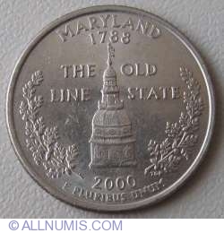 Image #1 of State Quarter 2000 D - Maryland 