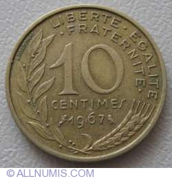Image #1 of 10 Centimes 1967