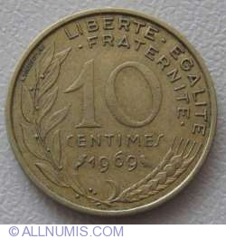 Image #1 of 10 Centimes 1969