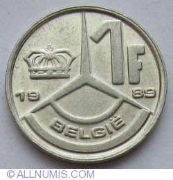 Image #1 of 1 Franc 1989 (Belgie)