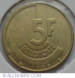 5 Francs 1986 (Belgique)