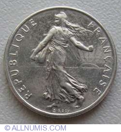 Image #2 of ½ Franc 1977