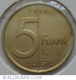 5 Franci 1998 (Belgie)
