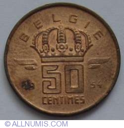 Image #1 of 50 Centimes 1954 (Belgie)