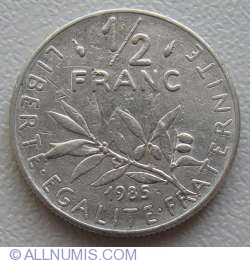 Image #1 of ½ Franc 1985