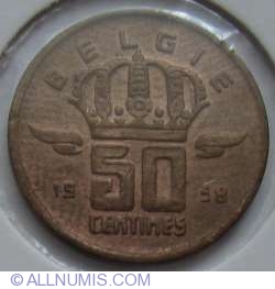 50 Centimes 1958 (Belgie)