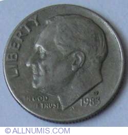 Image #2 of Dime 1983 P