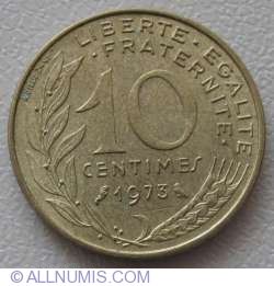 Image #1 of 10 Centimes 1973