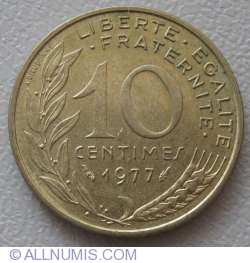 Image #1 of 10 Centimes 1977